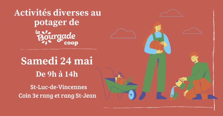 Préparation et semis au potager, échange et vente de végétaux puis dîner entre amis !
